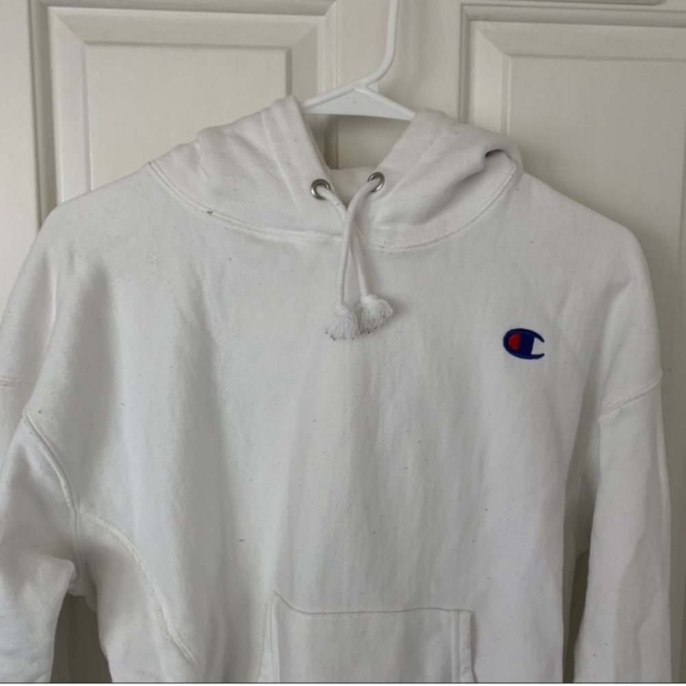 White Champion Hoodie
